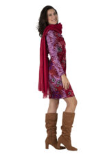 Kleid Gesa Blumenmuster pink