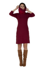 Kleid Lena dunkelrot