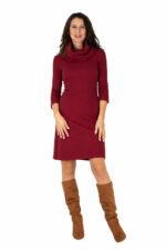 Kleid Lena dunkelrot