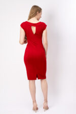 Atemberaubende Rückenansicht mit Cutout bei Kleid Lucille