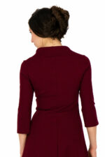 Kleid Marleen in bordeaux-rot