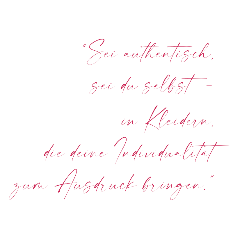 Sei authentisch modernline pink