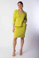 Rock Tessa Farbe pistazie in Kombination mit Shirt Monique und Bolero Nele